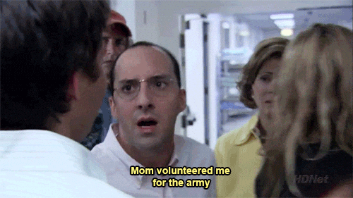 Tony Hale in Arrested Development (2003), Panicked and Awkward reaction animated GIF