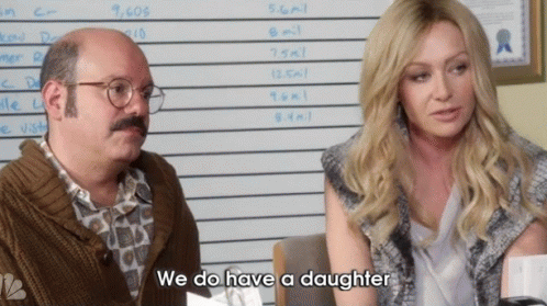 Alia Shawkat and David Cross in Arrested Development (2003), Awkward and Concerned reaction animated GIF