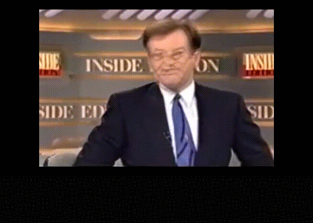 Bill O'reilly in Inside Edition (1989), captioned "Fuckin' thing sucks!", Angry and Frustrated reaction animated GIF