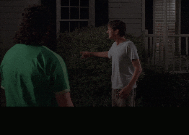 Danny Mcbride in Eastbound & Down (2009), captioned "Man, fuck your siding.", Angry and Dismissive reaction animated GIF