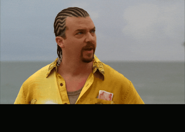 Danny Mcbride in Eastbound & Down (2009), captioned "I transcend race, hombre.", Confident and Arrogant reaction animated GIF