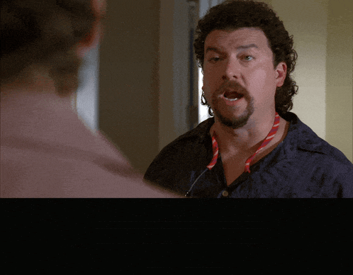 Danny Mcbride in Eastbound & Down (2009), captioned "I have a wife and kids. I listen to fucking Terry Gross now.", Confident and Arrogant reaction animated GIF
