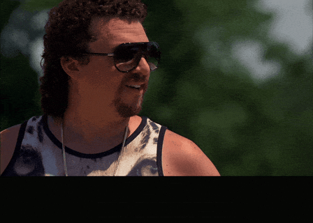 Danny Mcbride in Eastbound & Down (2009), captioned "I'm your handsome white Jesus, motherfucker.", Confident and Arrogant reaction animated GIF