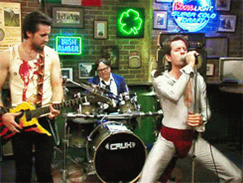 Glenn Howerton in It's Always Sunny in Philadelphia (2005), Chaotic and Intense reaction animated GIF