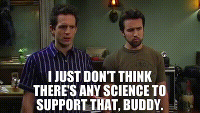 Charlie Day and Glenn Howerton in It's Always Sunny in Philadelphia (2005), Chaotic and Confident reaction animated GIF