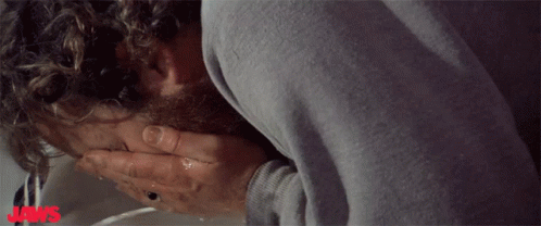 Richard Dreyfuss in Jaws (1975), Certain and Urgent reaction animated GIF