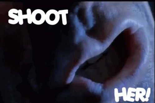 Sam Neill in Jurassic Park (1993), Alarmed and Shouting reaction animated GIF