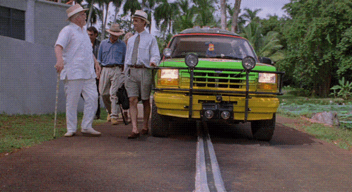 Richard Attenborough in Jurassic Park (1993), Proud and Promising reaction animated GIF