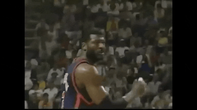 Larry Johnson in Larry Johnson (1999), Triumphant and Defiant reaction animated GIF