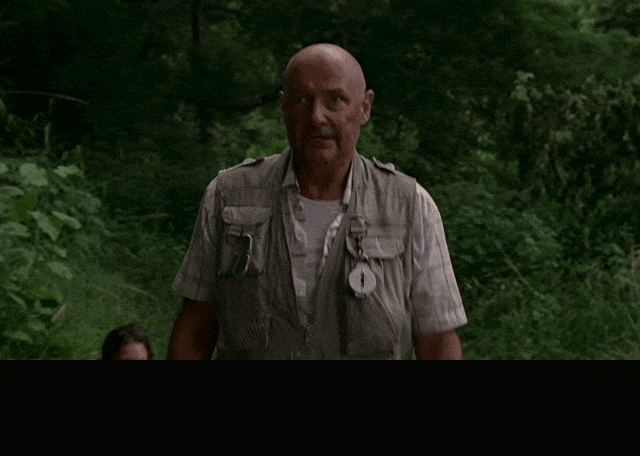 Terry O'Quinn in Lost (2004), captioned "Don't tell me what I can't do.", Defiant and Calm reaction animated GIF