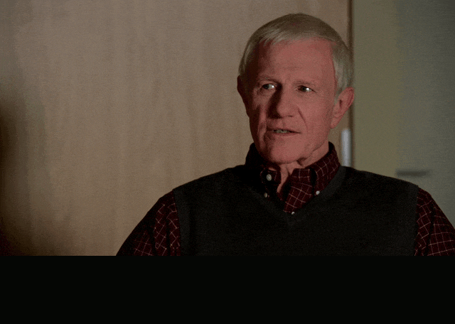 Matthew Fox and Raymond J. Barry in Lost (2004), captioned "Somewhere better than here. Touché.", Wry and Amused reaction animated GIF