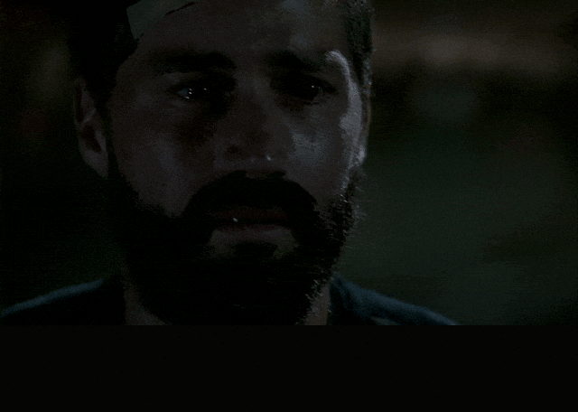 Matthew Fox in Lost (2004), captioned "We have to go back!", Desperate and Anguished reaction animated GIF