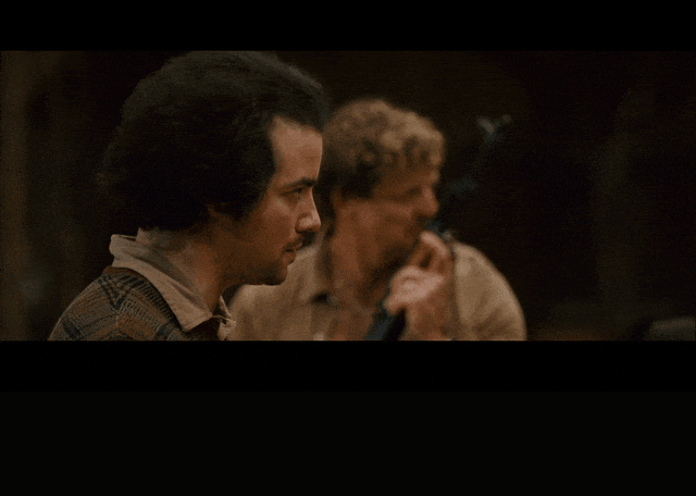 Kevin Corrigan and Seth Rogen in Pineapple Express (2008), captioned "If anybody asks, Denton killed Pete. End of story.", Deadpan and Dismissive reaction animated GIF
