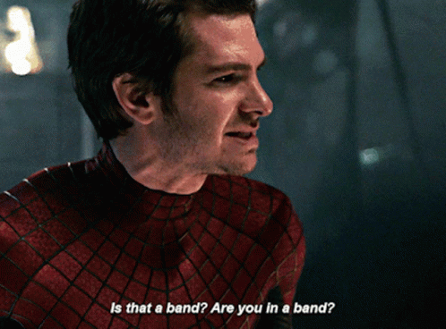 Andrew Garfield in Spider-Man: No Way Home (2021), Confused and Amused reaction animated GIF
