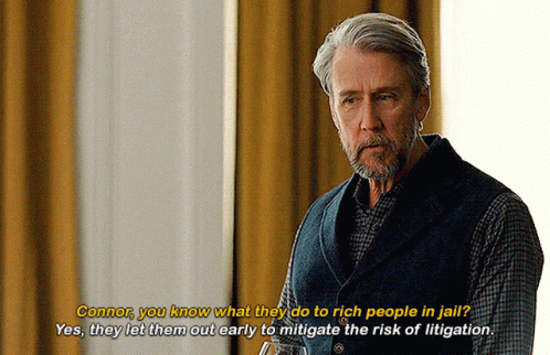 Alan Ruck in Succession (2018), Concerned and Reacting reaction animated GIF