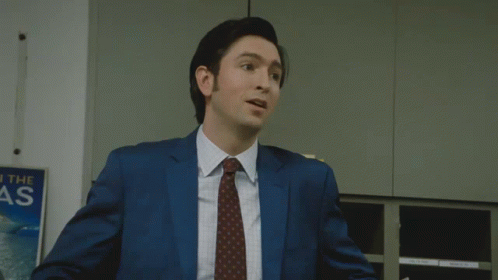 Nicholas Braun in Succession (2018), Happy and Thumbs Up reaction animated GIF
