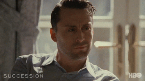 Skeptical Reaction from Succession (2018), Skeptical and Reacting reaction animated GIF