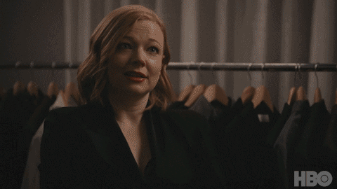 Sarah Snook in Succession (2018), Impatient and Asking reaction animated GIF