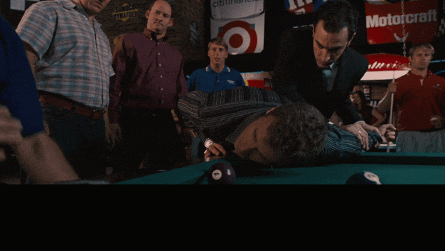Will Ferrell in Talladega Nights: The Ballad of Ricky Bobby (2006), captioned "Break it, Pepe Le Pew.", Defiant and Pained reaction animated GIF