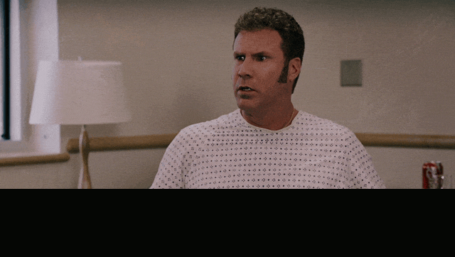 Michael Clarke Duncan in Talladega Nights: The Ballad of Ricky Bobby (2006), captioned "Don't you put that evil on me, Ricky Bobby!", Indignant and Accusatory reaction animated GIF