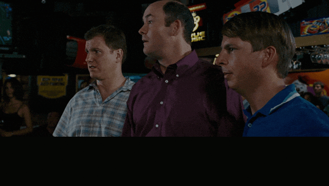 Sacha Baron Cohen in Talladega Nights: The Ballad of Ricky Bobby (2006), captioned "Ricky Bobby, I have come here to defeat you.", Menacing and Smug reaction animated GIF