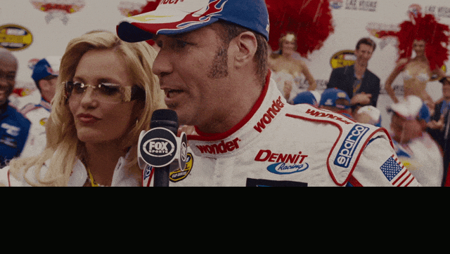 Will Ferrell in Talladega Nights: The Ballad of Ricky Bobby (2006), captioned "I wake up in the morning and I piss excellence.", Cocky and Confident reaction animated GIF