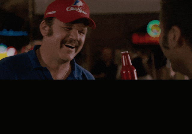John C Reilly in Talladega Nights: The Ballad of Ricky Bobby (2006), captioned "I'll just bury it down inside. Bury it deep down in there, and never bring it up again.", Repressing and Wistful reaction animated GIF