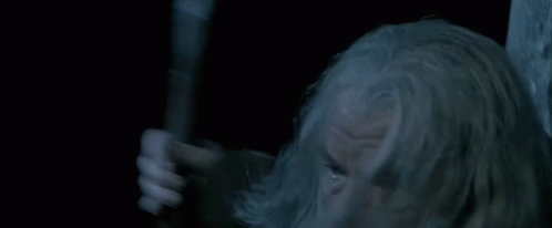 Into The Mines from The Lord of the Rings: The Fellowship of the Ring (2001), Tense and Awed reaction animated GIF