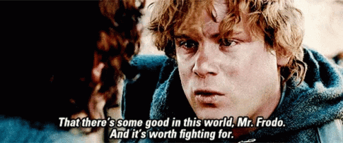 Worth Fighting For from The Lord of the Rings: The Two Towers (2002), Tense and Defiant reaction animated GIF