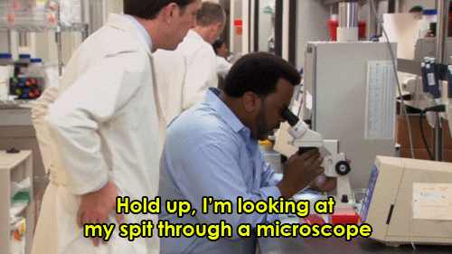 Craig Robinson in The Office (US) (2005), Amused and Awkward reaction animated GIF