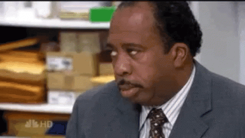 Steve Carell and Rainn Wilson in The Office (US) (2005), Awkward and Eyeroll reaction animated GIF