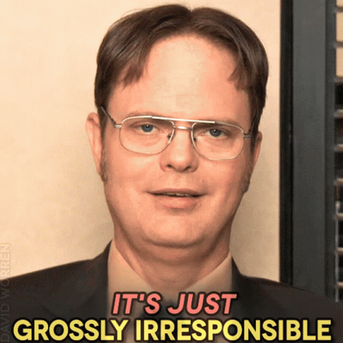 Rainn Wilson in The Office (US) (2005), Annoyed and Roasting reaction animated GIF