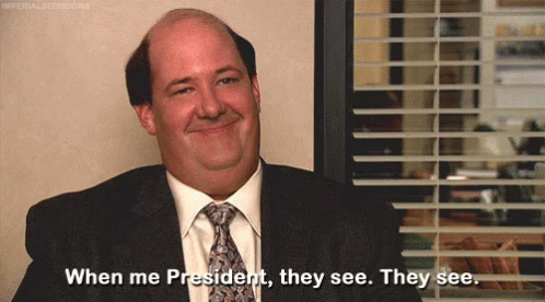 Brian Baumgartner in The Office (US) (2005), Amused and Reacting reaction animated GIF