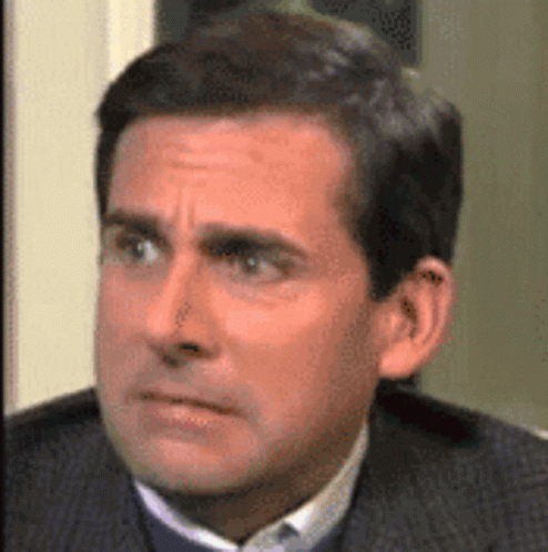 Steve Carell in The Office (US) (2005), Disgusted and Cringe reaction animated GIF