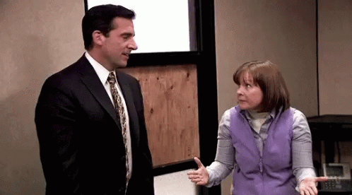 Steve Carell in The Office (US) (2005), Amused and Reacting reaction animated GIF
