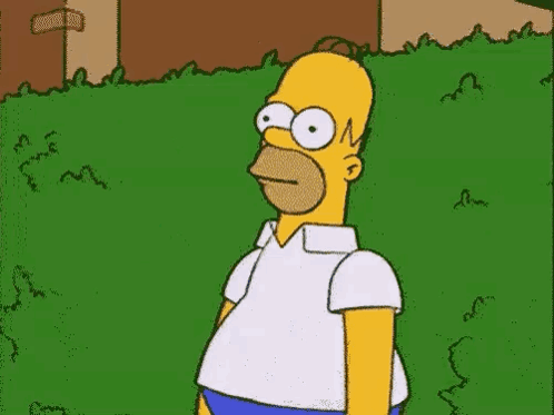 The Simpsons Homer Simpson from The Simpsons (1989), Awkward and Leaving reaction animated GIF