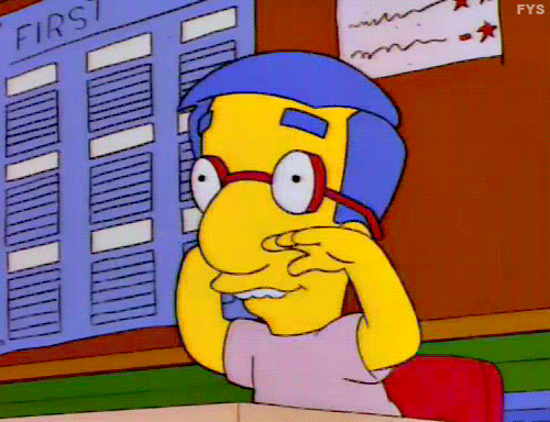 The Simpsons Reaction Season 7 from The Simpsons (1989), Amused and Reacting reaction animated GIF