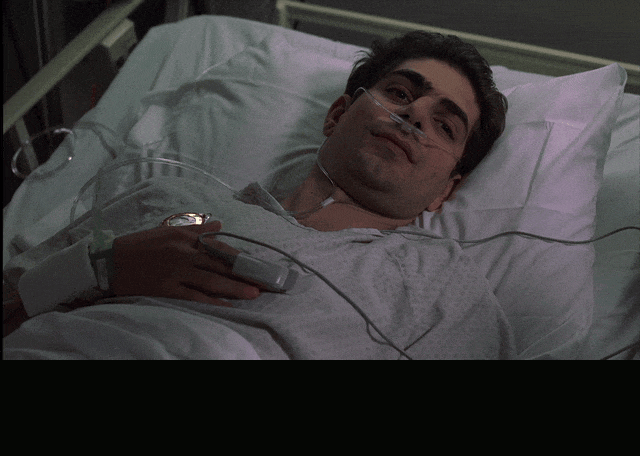 Tony Sirico and Michael Imperioli in The Sopranos (1999), captioned "And 6000 years is nothing in eternity terms. I can do that standing on my head.", Casual and Reassuring reaction animated GIF