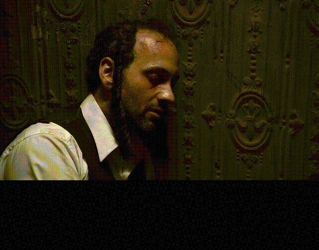 A Dark Cloud Goes Over from The Sopranos (1999), Defiant and Grim reaction animated GIF