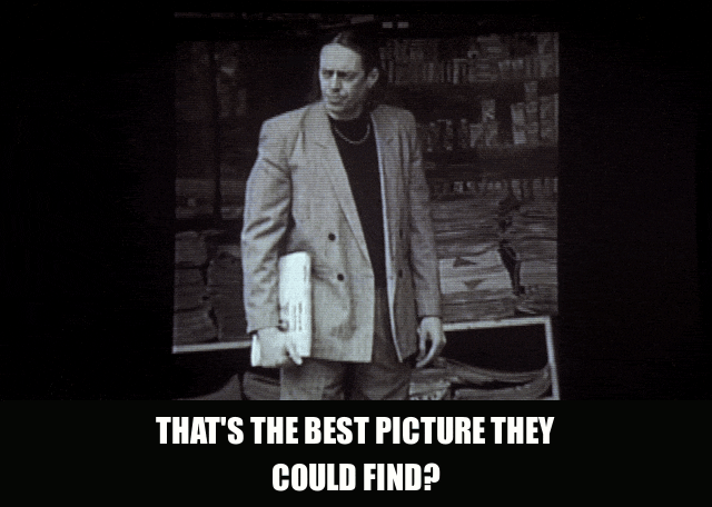 Aida Turturro in The Sopranos (1999), captioned "That's the best picture they could find?", Incredulous and Amused reaction animated GIF