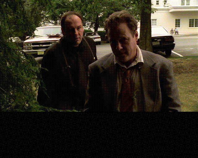 James Gandolfini in The Sopranos (1999), Annoyed and Sarcastic reaction animated GIF