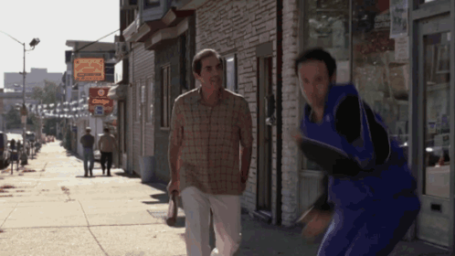 David Proval and Lillo Brancato in The Sopranos (1999), captioned "Get outta here, you dumb fuck. I'll kill you.", Angry and Threatening reaction animated GIF
