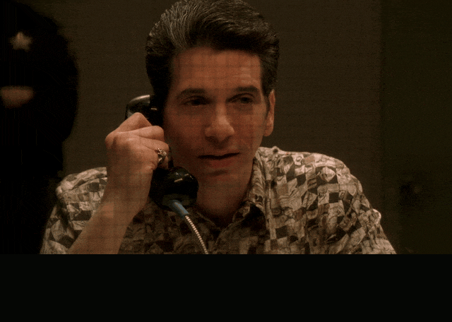 Tony Sirico in The Sopranos (1999), captioned "It's in bad taste, huh?", Amused and Teasing reaction animated GIF