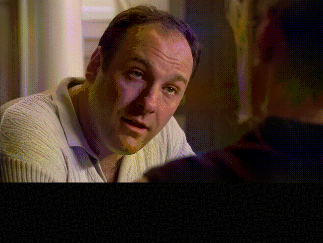 Edie Falco in The Sopranos (1999), Sarcastic and Cutting reaction animated GIF