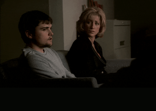 Robert Iler in The Sopranos (1999), captioned "That it's all a big nothing. What is? Life.", Bleak and Despairing reaction animated GIF