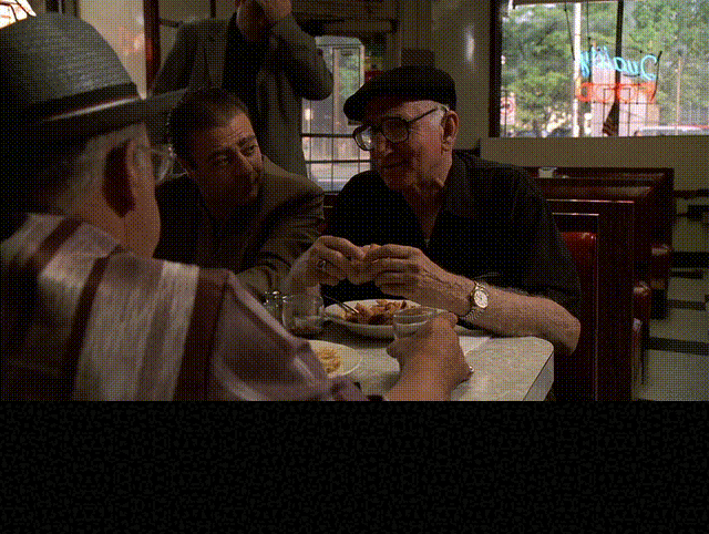 Dominic Chianese in The Sopranos (1999), Wry and Amused reaction animated GIF