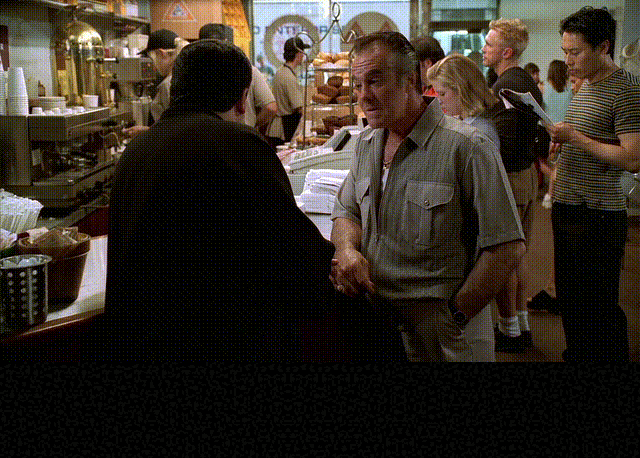Tony Sirico and Vincent Pastore in The Sopranos (1999), Indignant and Proud reaction animated GIF