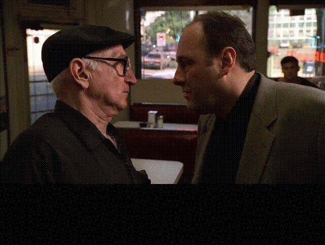 James Gandolfini in The Sopranos (1999), Exasperated and Weary reaction animated GIF