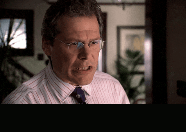 Thank You, Rabbi from The Sopranos (1999), captioned "You don't have any partners. Thank you, Rabbi.", Wry and Sarcastic reaction animated GIF