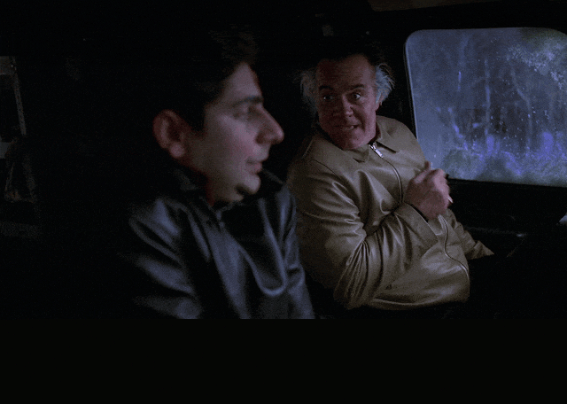Tony Sirico and Michael Imperioli in The Sopranos (1999), captioned "He's in his pajamas. It's the fucking Yukon out there.", Dismissive and Confident reaction animated GIF